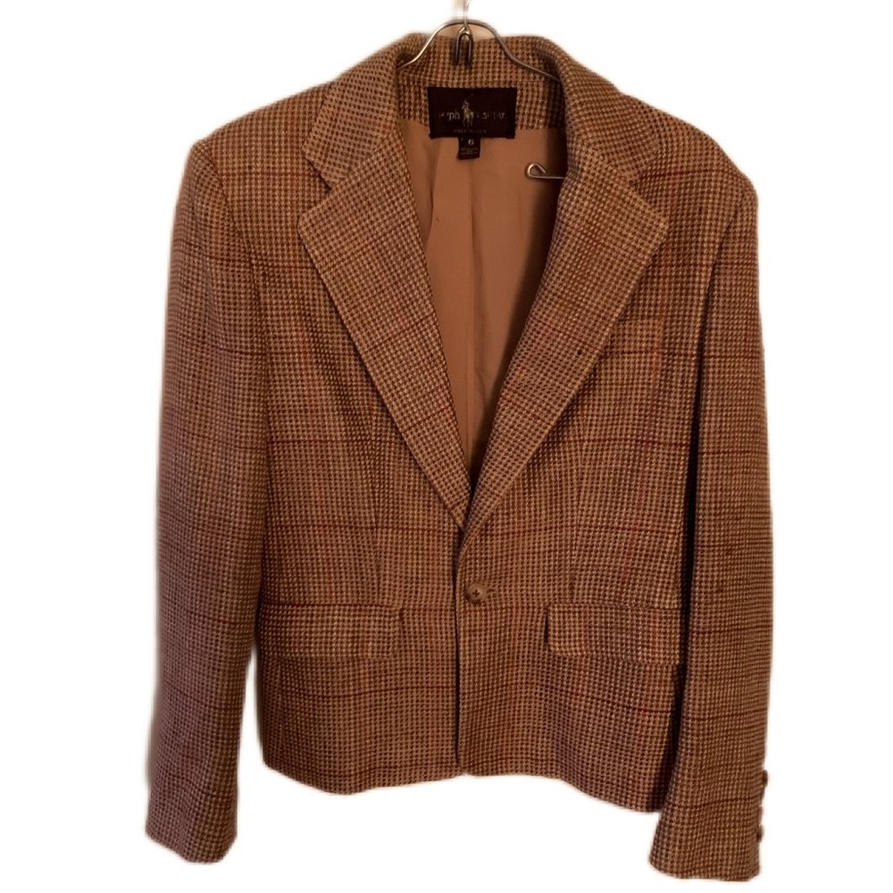 Viintage Ralph Lauren 100% Silk Blazer